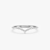 white gold diamond nesting ring