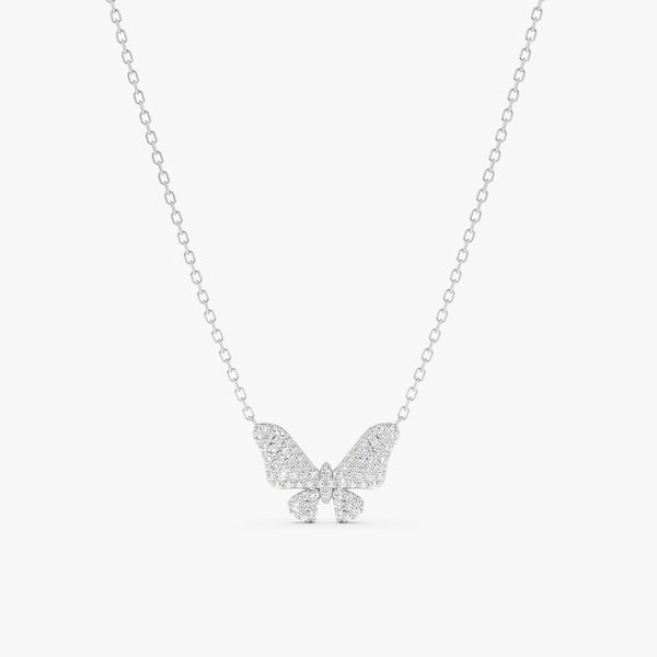 Diamond Butterfly Necklace, Kimora