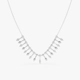 Gold Diamond Fringe Necklace, Bria