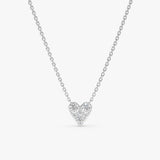 Dainty White Gold Heart Layering necklace