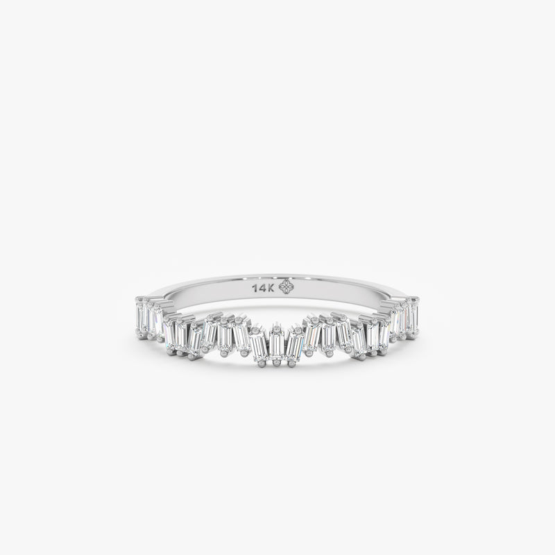 handmade in white gold diamond ring