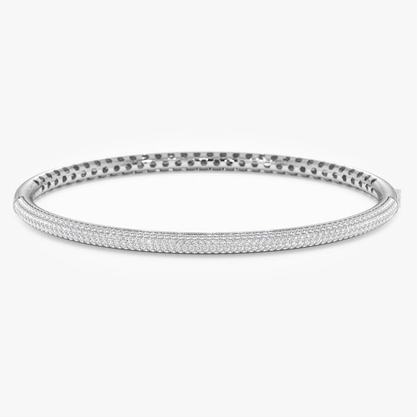 white gold pave diamond bracelet