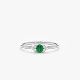 Emerald and Diamond Engagement Ring, Elkin