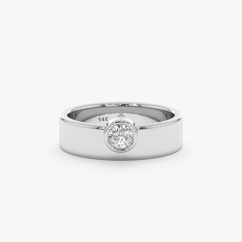 white gold diamond wedding band