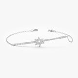 Diamond Star of David Bar Bracelet, Sarai