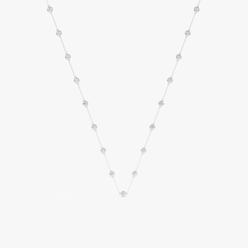 Lab Grown Diamond Bridal Necklace, Duvia