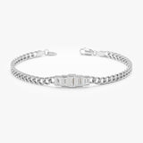 white gold graduated diamond bracelet