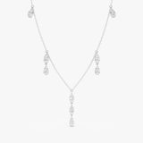 Diamond Droplets Station Necklace, Luella