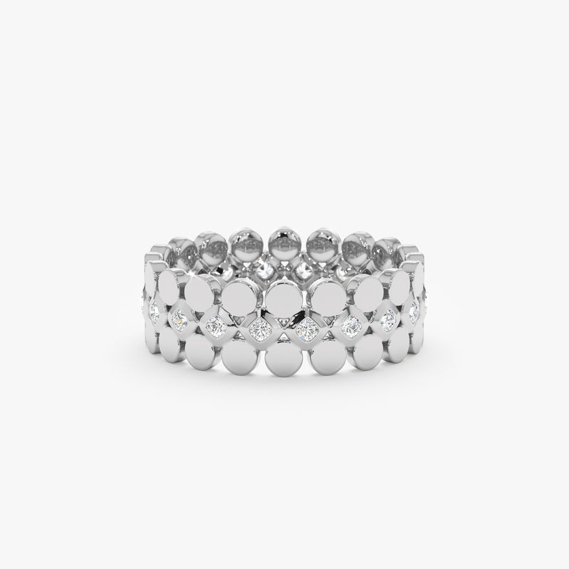 white gold diamond band