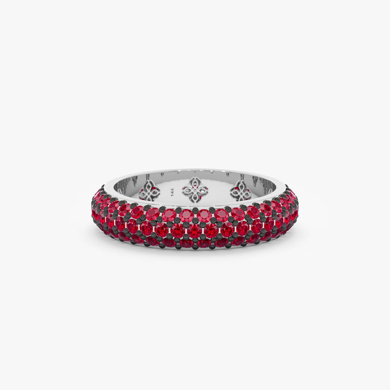 Ruby Cluster Dome Ring, Gem