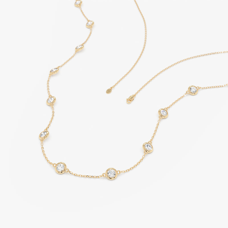 Lab Grown Diamond Bridal Necklace, Duvia