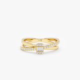 Criss Cross Diamond Ring, Adelia