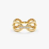 Chain Link Diamond Bar Ring, Makayla