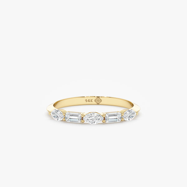 Lab-Grown Marquise Wedding Ring