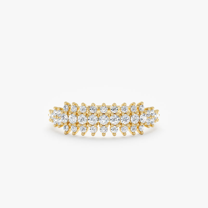 Unique Diamond Cluster Ring, Tiana