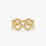 Diamond Chain Link Ring, Jocelyn