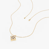 Dainty Diamond Clover Necklace, Giuliana