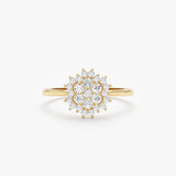 Diamond Starburst Engagement Ring, Dream