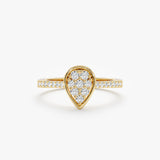 Diamond Teardrop Engagement Ring, Alexandria