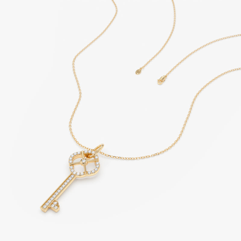 Vintage Diamond Key Necklace, Sysna