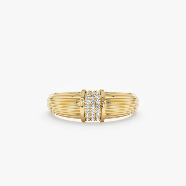 Vintage Diamond Bar Ring, Nellie