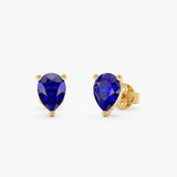 Lab Grown Sapphire Studs