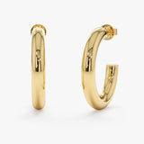 large hoops in solid gold