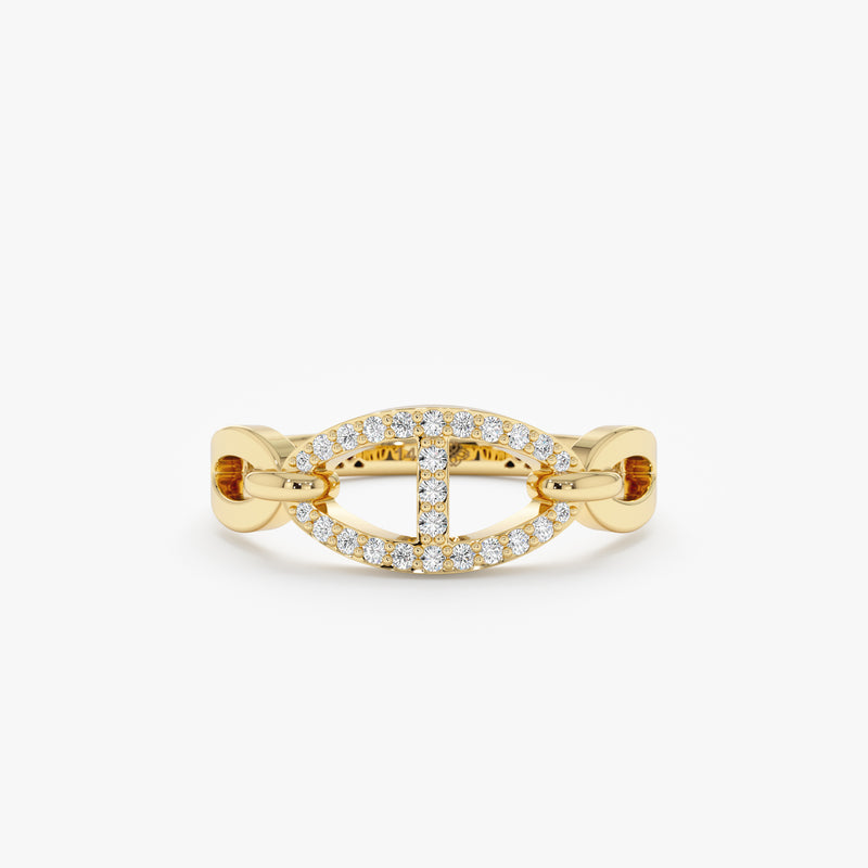 Pave Link Ring