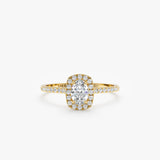 oval large diamond engagement ring in yellow gold