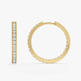 Diamond Hoop Earrings, Shaima