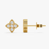 Diamond Clover Stud Earrings, Giuliana