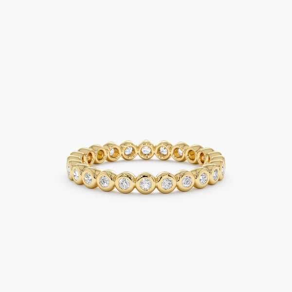 yellow gold full eternity band