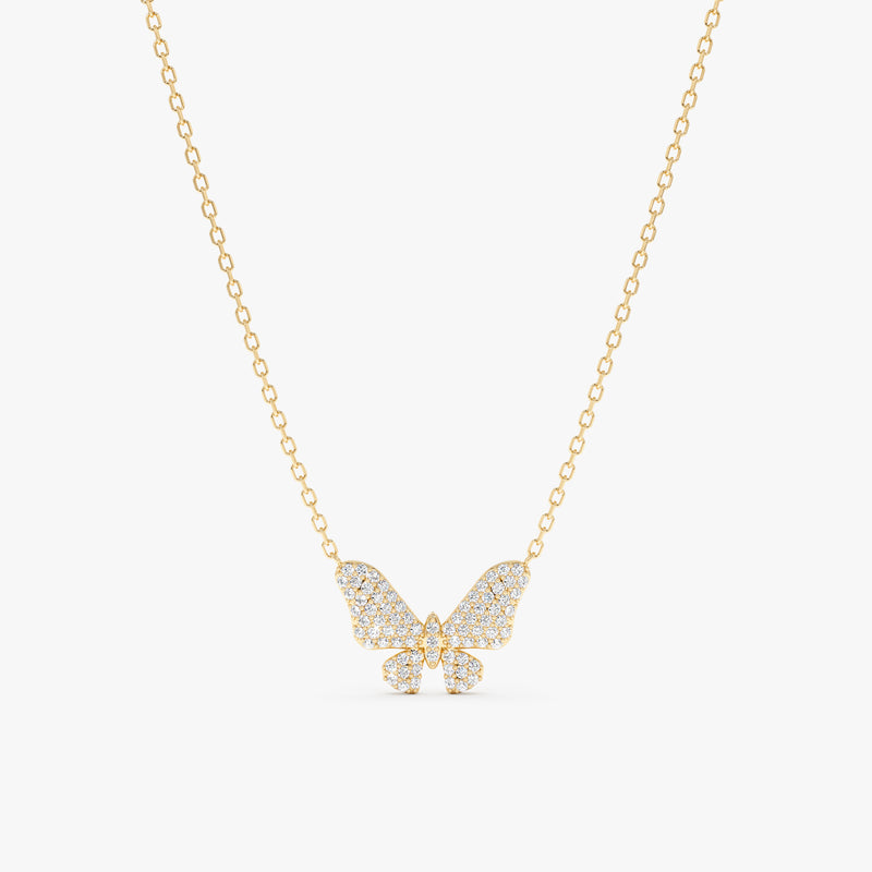 Diamond Butterfly Necklace, Kimora