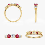 Ruby and Diamond Ring, Rosetta