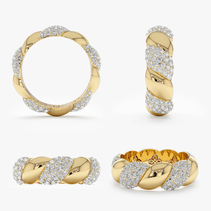 Diamond Croissant Eternity Ring, Rylan