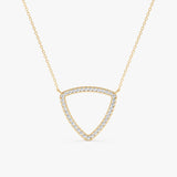 Diamond Triangle Necklace, Tara