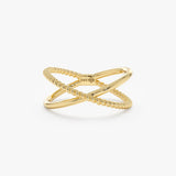 solid yellow gold handcrafted ring