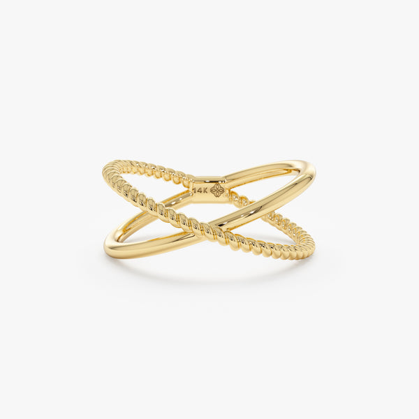 solid yellow gold handcrafted ring