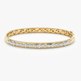 Diamond Two Tone Bangle