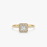 yellow gold diamond engagement ring