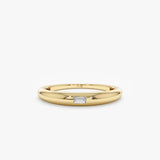 yellow gold diamond dome ring