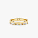 yellow gold natural diamond band