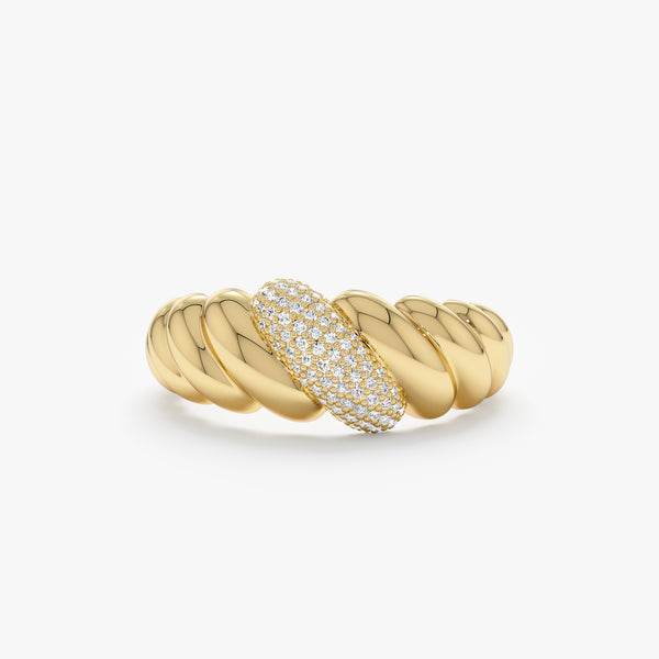 Diamond Croissant Ring, Amina