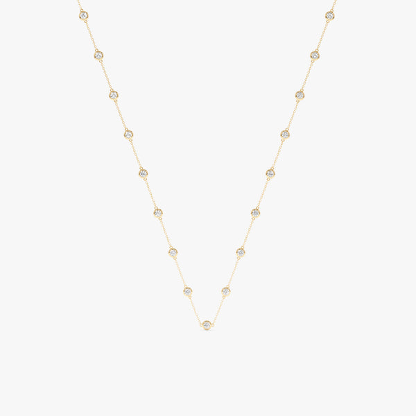 Lab Grown Diamond Bridal Necklace, Duvia