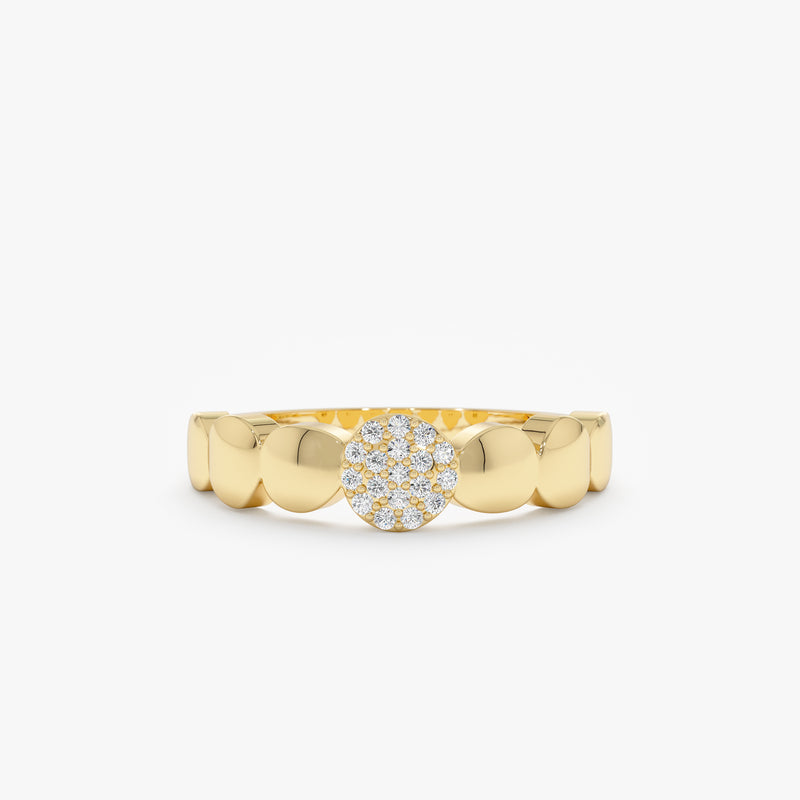 Yellow Gold Bubble Ring