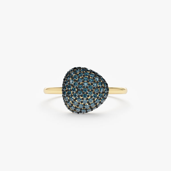 Blue Diamond Ring