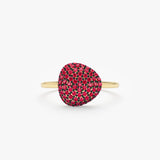 Pave Ruby Ring