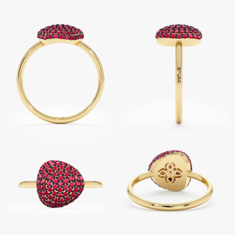 Pave Ruby Ring, Holly