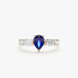 Blue Sapphire Engagement Ring