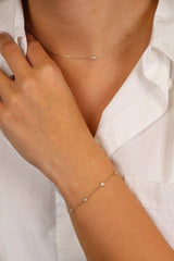 Dainty Diamond By the Yard Bracelet - 0.25ctw, Tanya